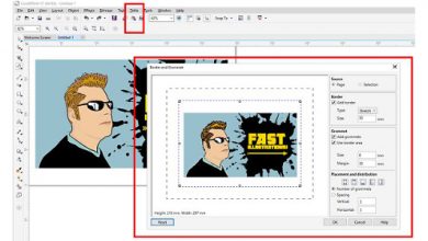CorelDraw Borders and Grommets