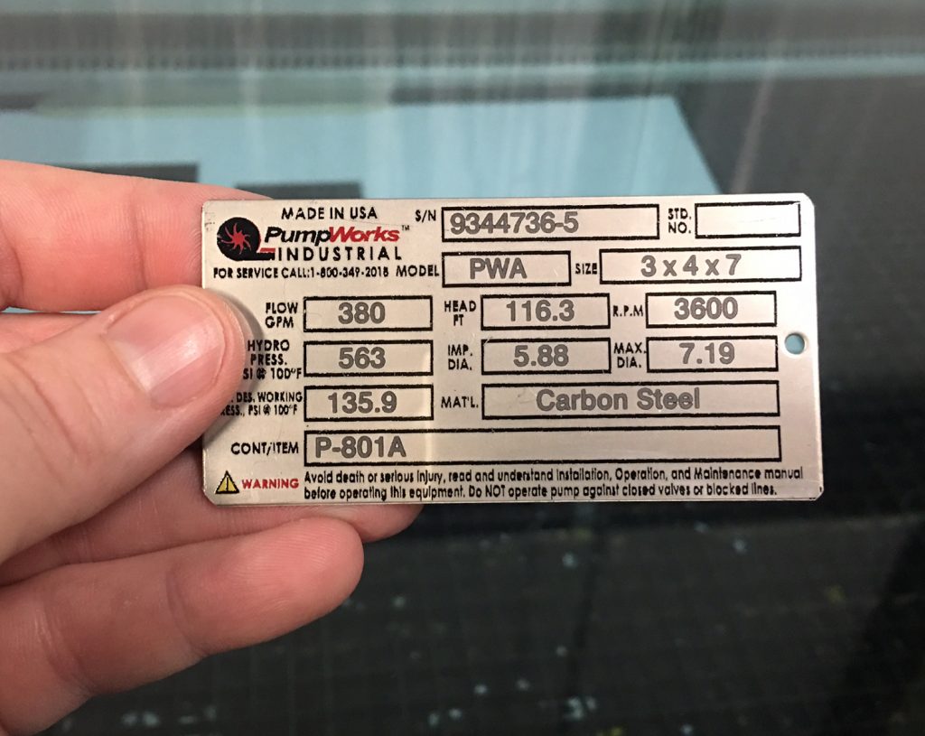 industrial laser engraving