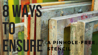 stencil pinholes