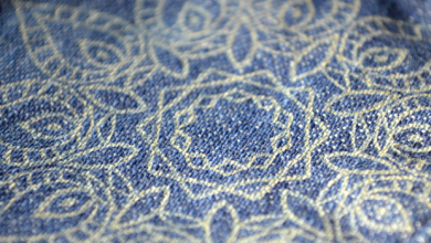 engraved denim