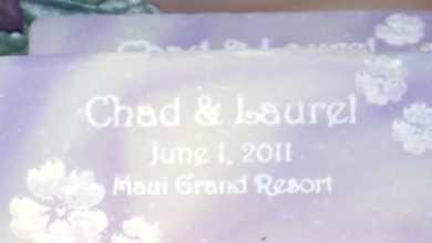 engraved soap