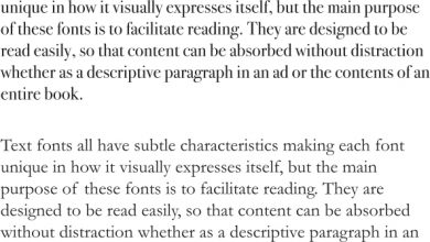 Text font