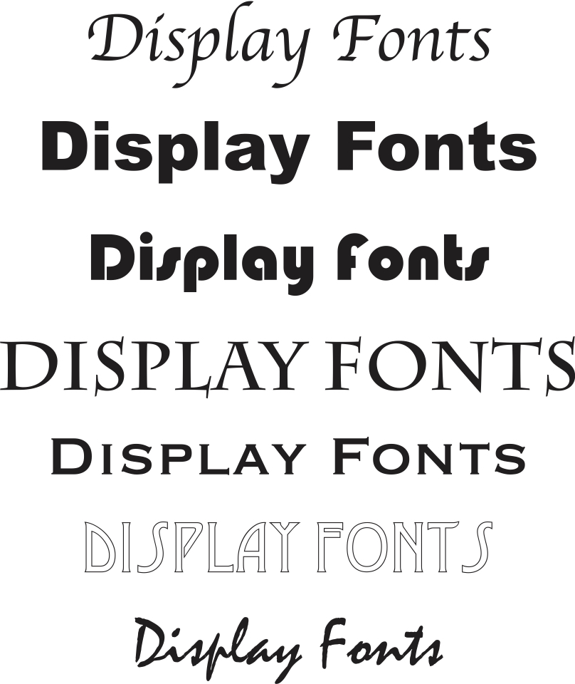 Text Font vs. Display Font | GRAPHICS PRO