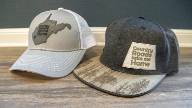 Laser engrave leather hat patches