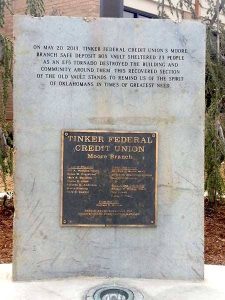 Tinker Federal Credit Union Moore Branch Plaque