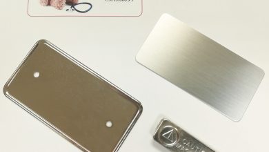 sublimation metal name badge