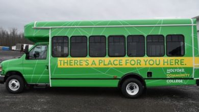 Ewing Graphics Green Bus Wrap