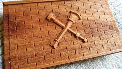 laser engrave brick background