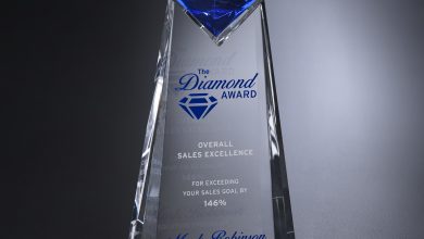glass crystal award