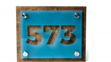 epilog laser dark wood with acrylic sign
