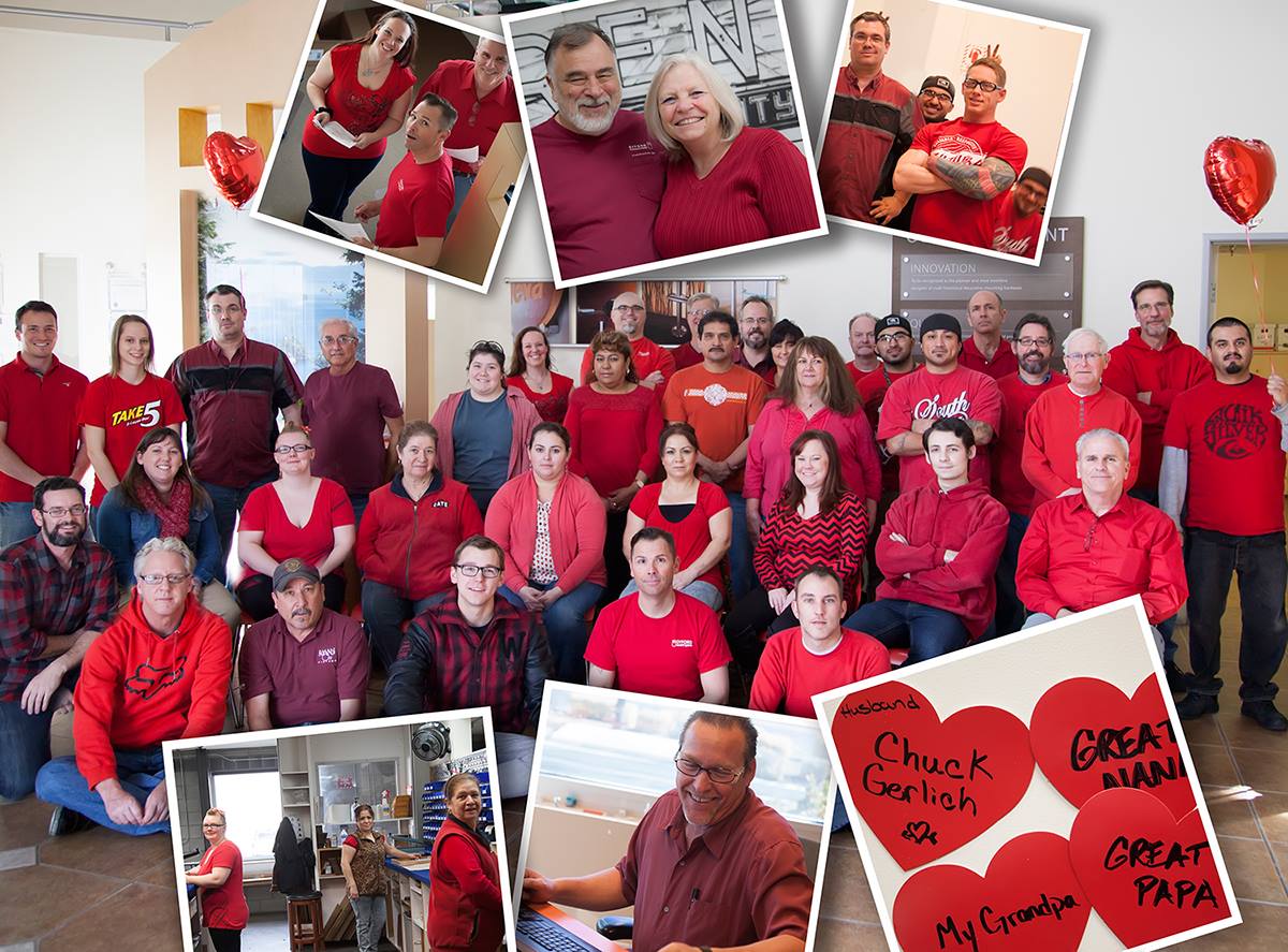 Gyford employees raised more than $2,000 in support of National Wear Red Day, put on by Go Red For Women - American Heart Association.