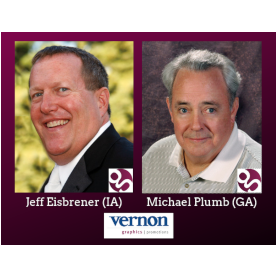 Vernon Graphics highlights the achievements of two of its top salespeople
