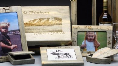 wood products laser engrave photo frame