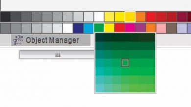 CorelDRAW color features palette
