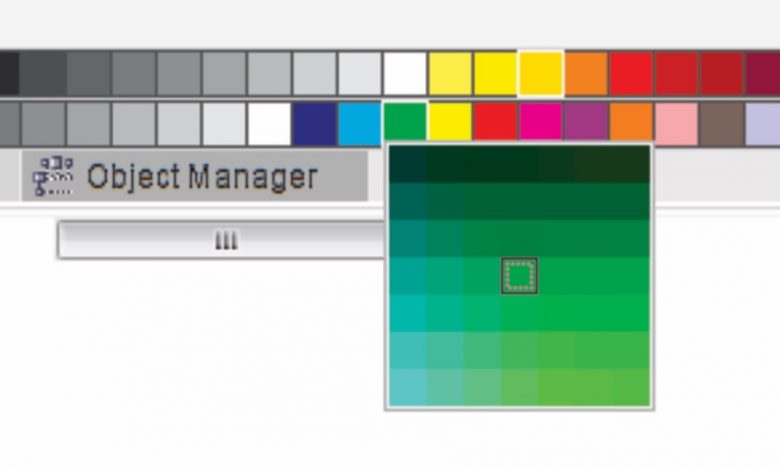 coreldraw color palette