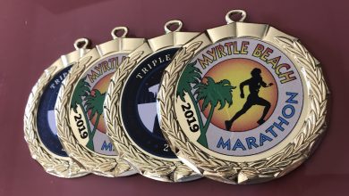 UV printing medals marathon 2019 UV-LED printed