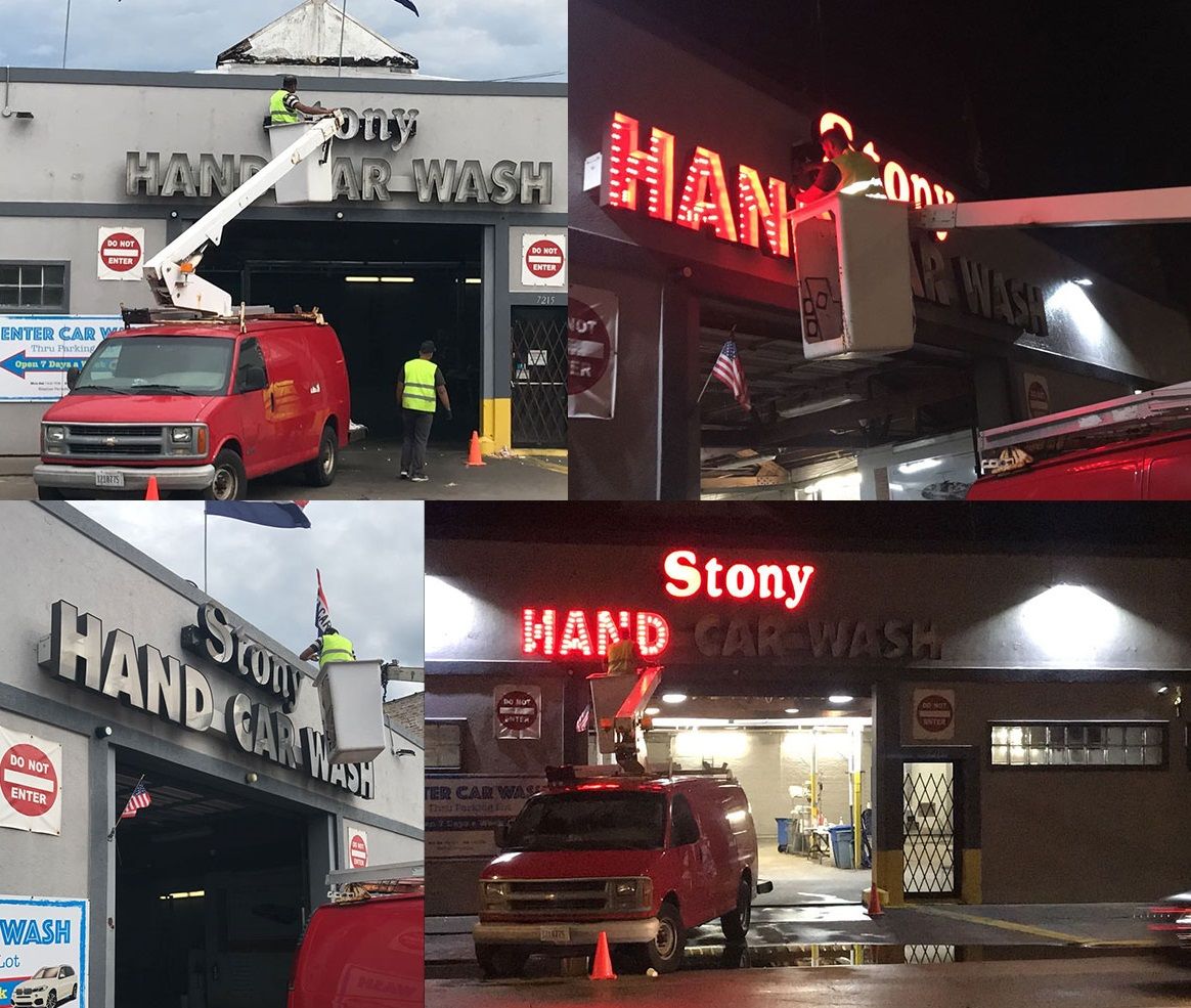 Installation is just one point where a channel letter sign can have problems, but if you have quality products and dedicated workers, you can avoid many obstacles. Courtesy of Malik Lighting.