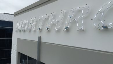 White display sign