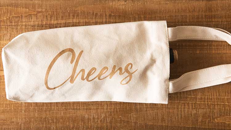 wine bag wood