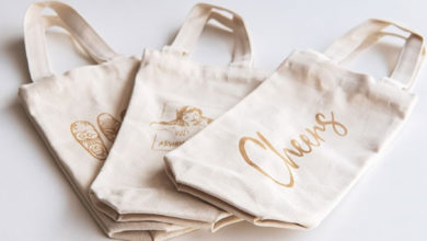 laser engrave canvas wine bags