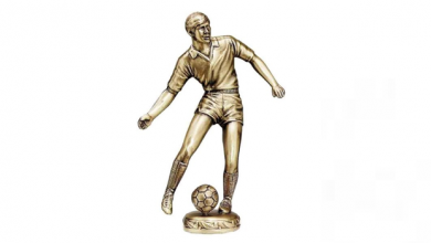 seasonal school sports awards soccer trophy