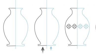CorelDRAW symmetry tool vases graphic design Jim Sadler