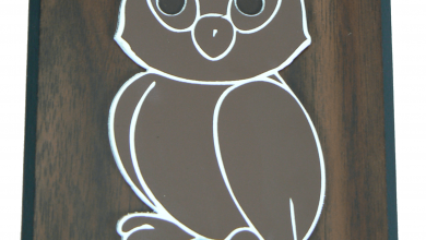 owl applique plaque laser engrave cut outline CorelDRAW Bob Hagel