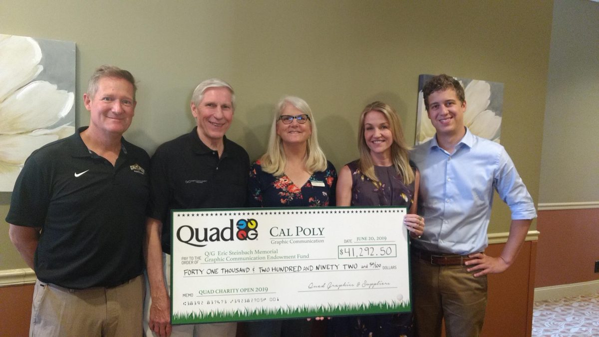 Giving Back Quad/Graphics Raises Thousands for Cal Poly Endowment