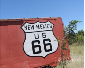Vintage Route 66 signage