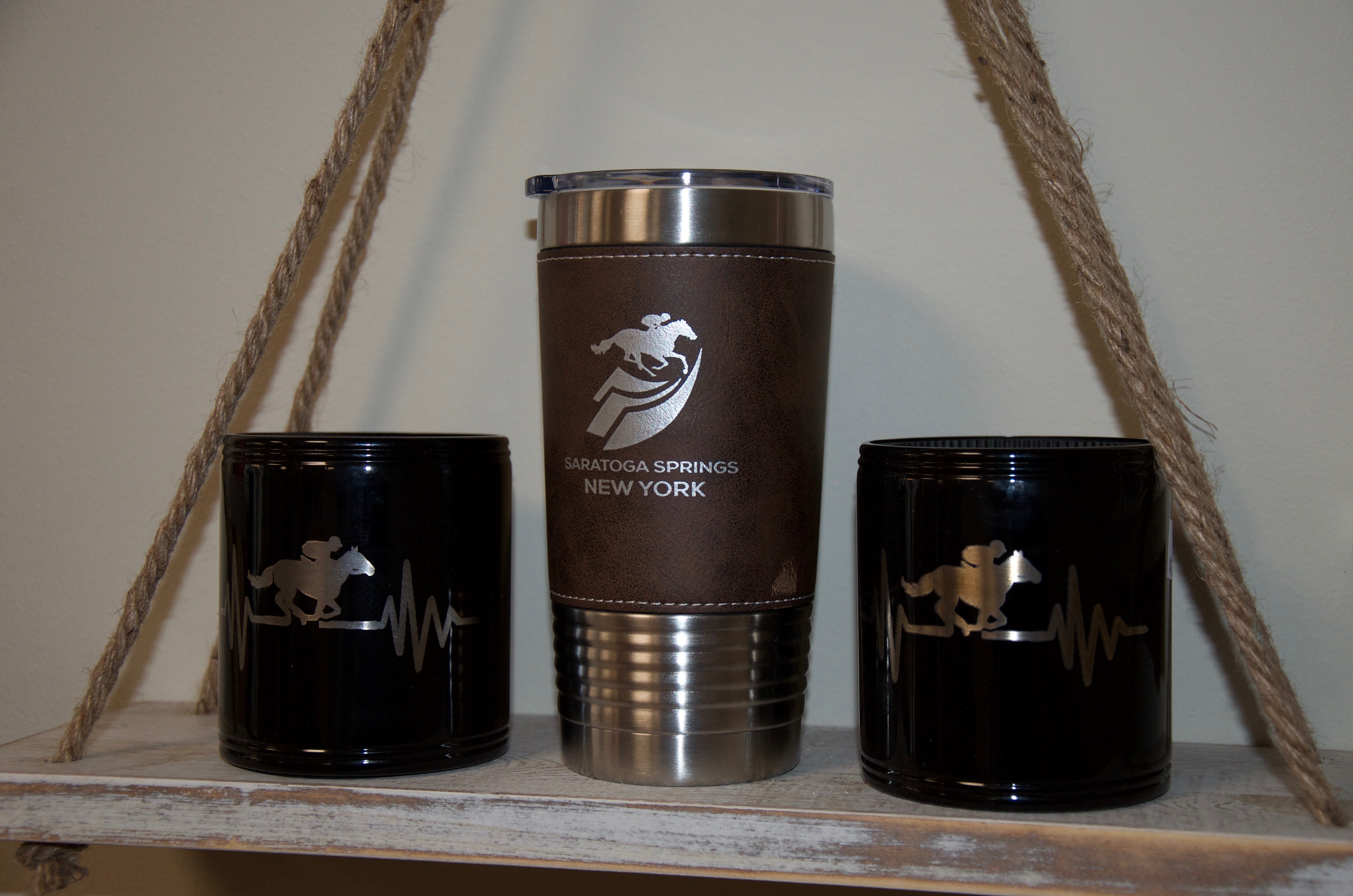 Saratoga Custom Engraving offers horse-themed products in honor of the Saratoga Race Course. 