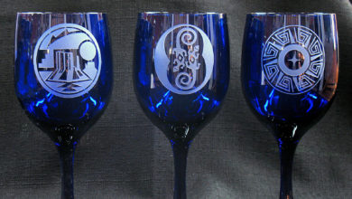 sandcarving blasting wine glasses customization art glass