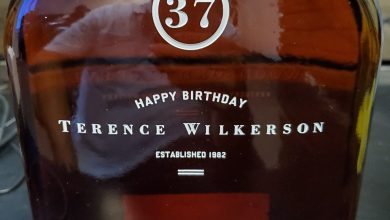 whiskey bottle sandcarving birthday present personalization