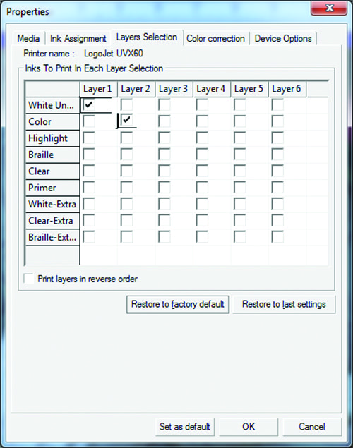 layer screenshot