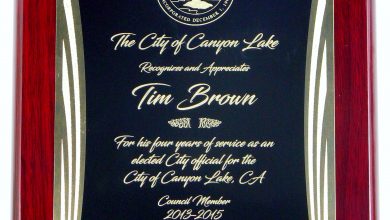 plaque laser engraving layering award recognition Bob Hagel Eagle's Mark