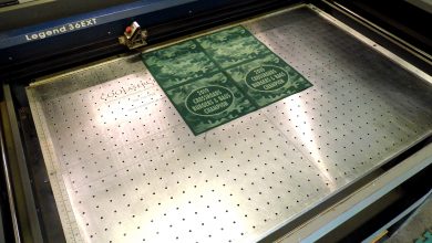 laser job laser bed engraving COOLasercraft baggo award bag toss fabric