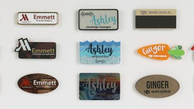 name badges scrap material engraving sublimation personalization