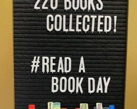 Penn Emblem national read a book day students