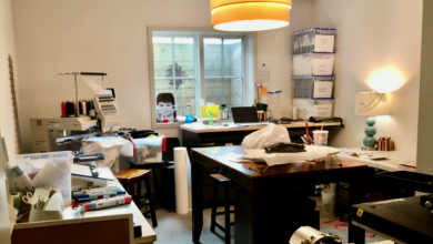 Home-based business (Image courtesy Amy Rockwell, Stitched Ink)