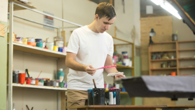 manual screen printing shop contract printing