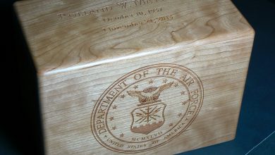 laser engraving urns memorial market service burial costs Bob Hagel eagle's mark