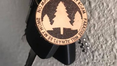 Ridge Laserworks ornaments laser engraving cutting Camp Fire Paradise Jeremy Kepley fidget spinner keychain