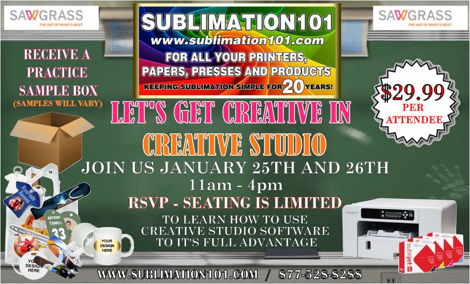 Sublimation101 Announces January Events GRAPHICS PRO