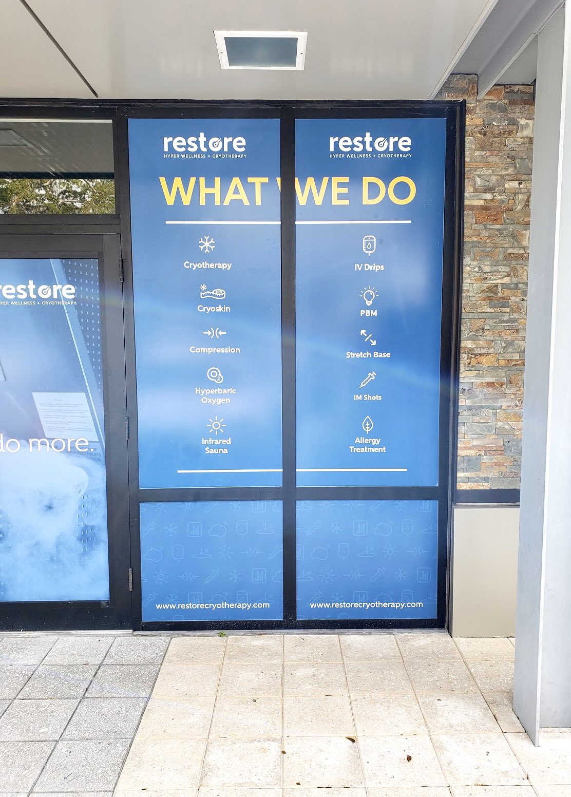 Window graphics can both deliver a message and offer privacy to those inside.