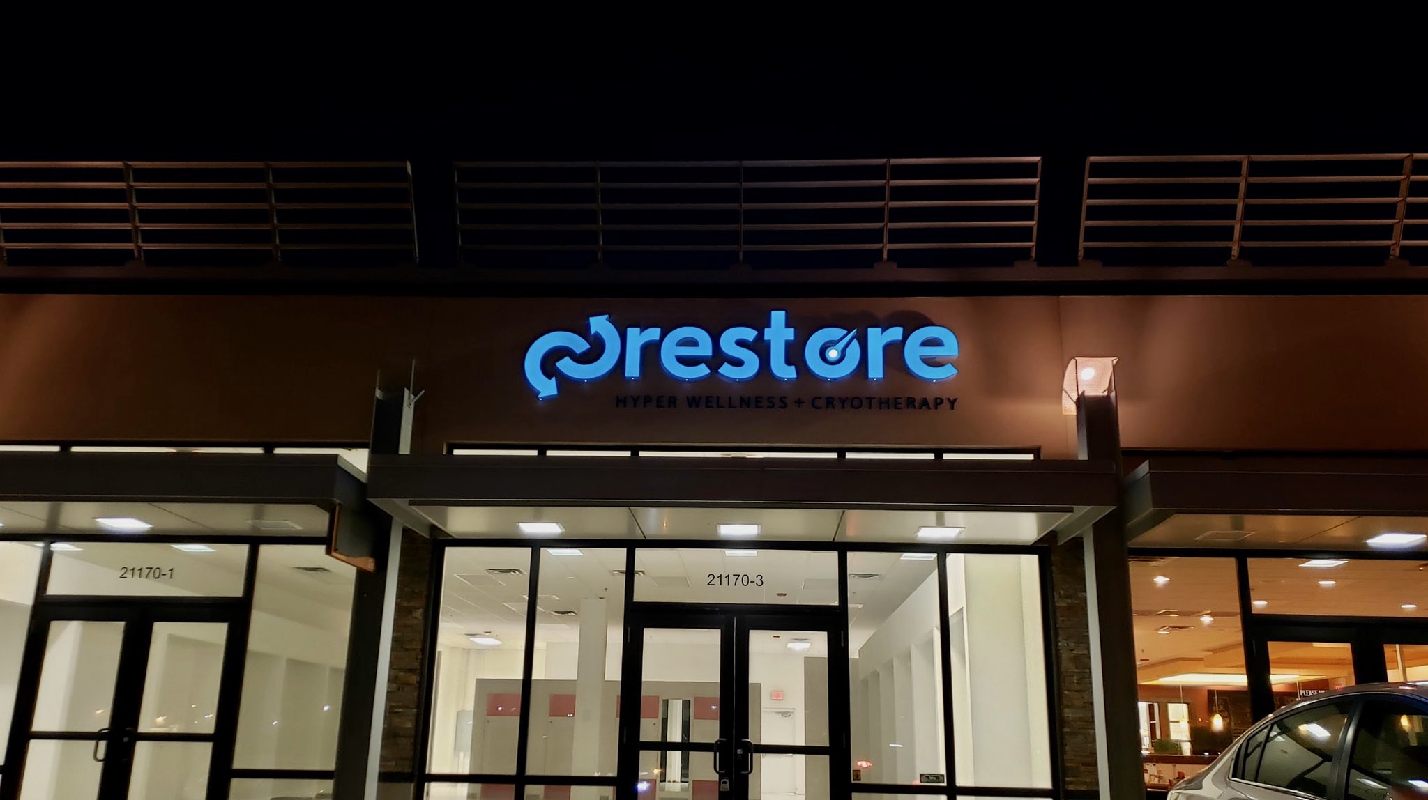 Front-lit channel letters should deliver a strong impact both day and night.