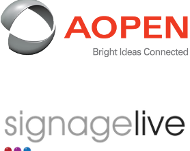 Certain AOPEN Players Pre-Loaded with Signagelive Software
