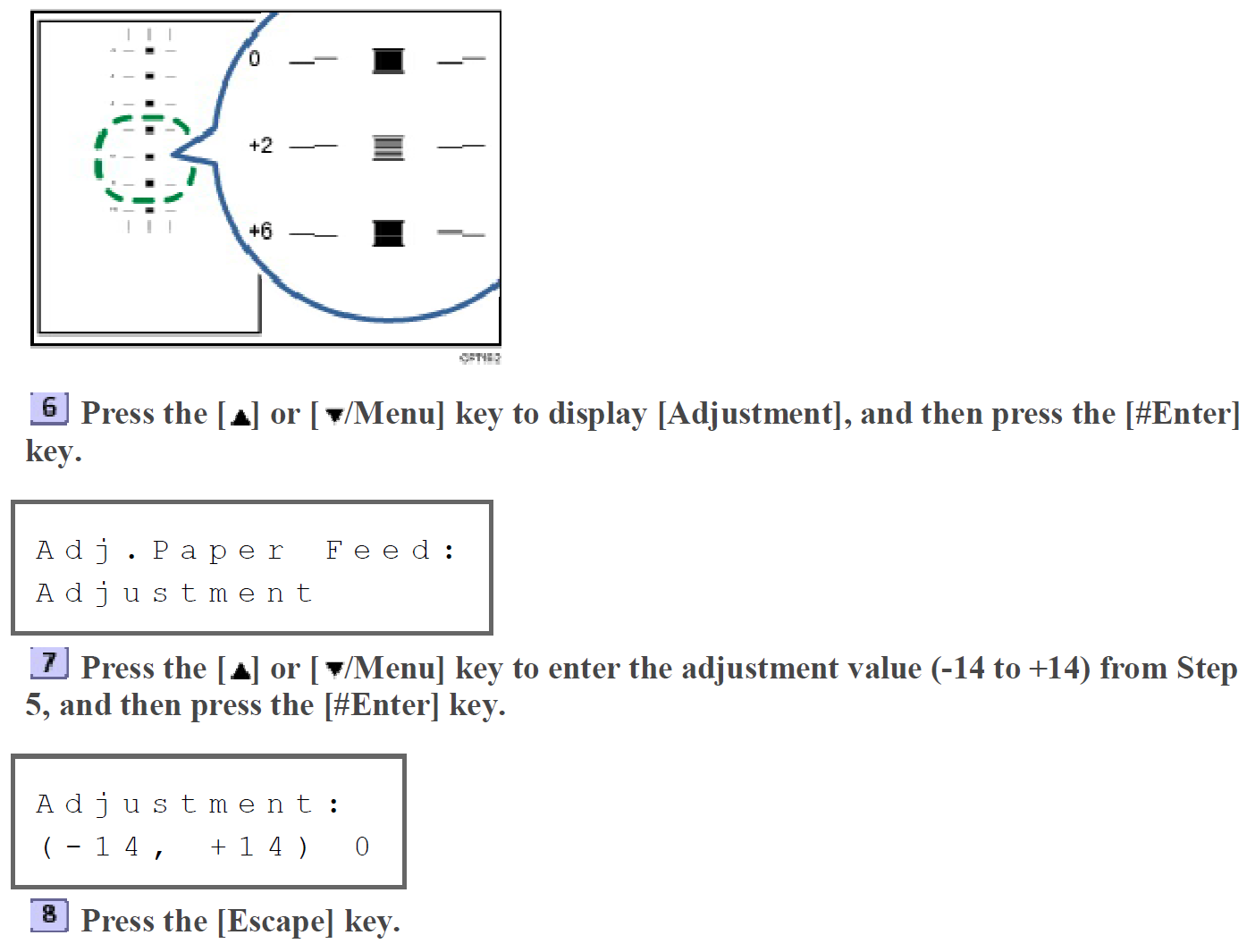 paper feed adjustment