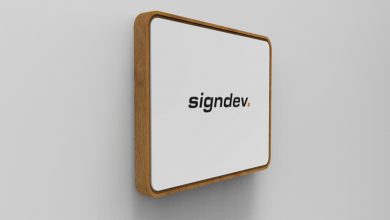 wall wood sign frame mount SignDev