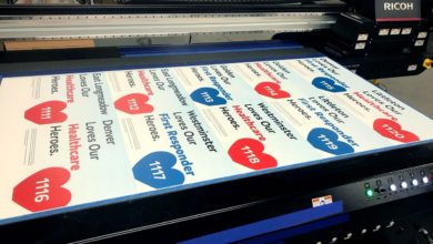 Printed sign from Fusion Cross-Media.