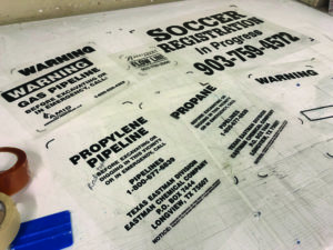 sign shop screen printing