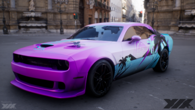 Hellcat car wrap